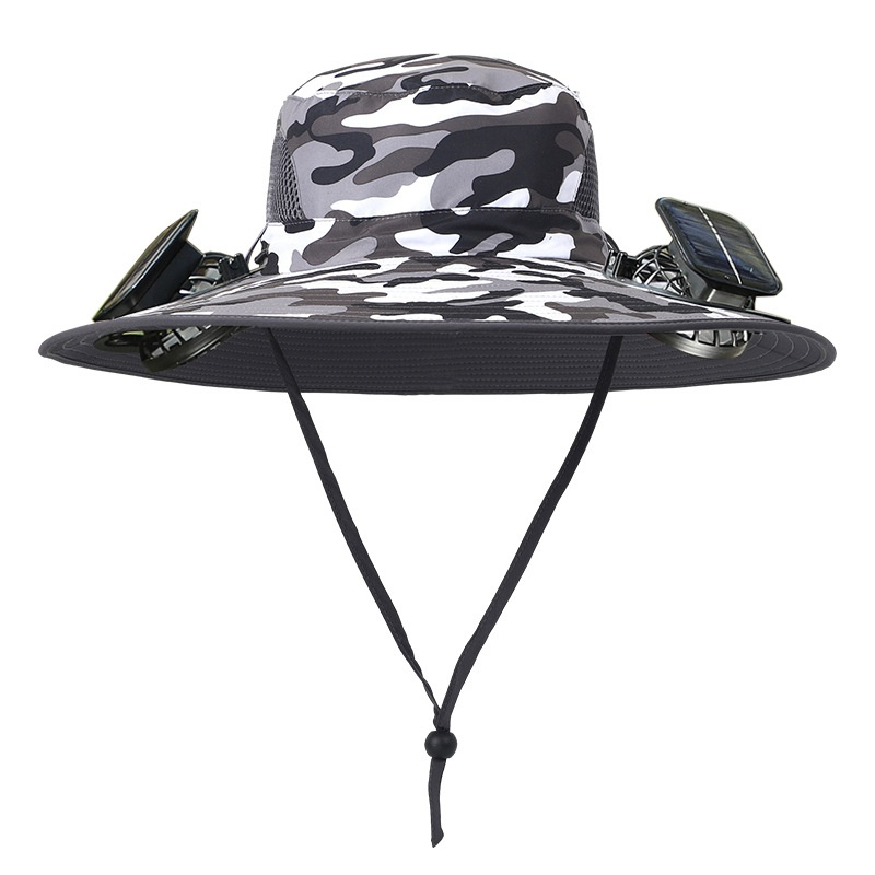 Solar Fan Cap Outdoor Mountaineering Fishing