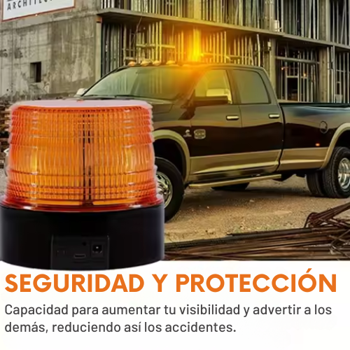 Luz Estroboscópica de Emergencia para Coche – Baliza Giratoria LED de 12W