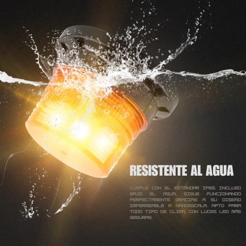 Luz Estroboscópica de Emergencia para Coche – Baliza Giratoria LED de 12W