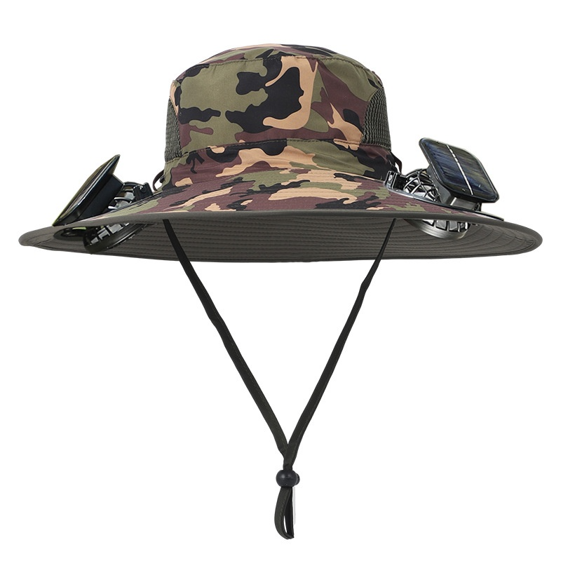 Solar Fan Cap Outdoor Mountaineering Fishing