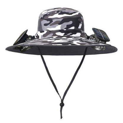 Solar Fan Cap Outdoor Mountaineering Fishing
